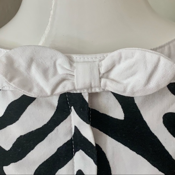 GYMBOREE Wild For Zebra Print Embroidered 100% Cotton Dress Sleeveless Size 7 - Picture 9 of 11